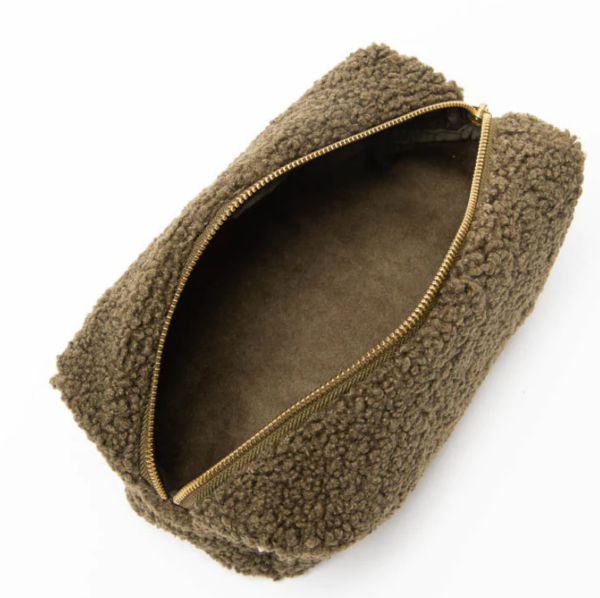 High Quality Hot Sale Cute Soft Teddy Cosmetic Bag Sherpa Travel Cosmetic Storage Bag - Bild 3