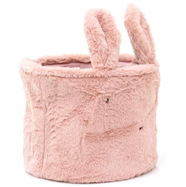 Multi Functional Decorative Teddy Fleece Storage Basket Portable Folding Toy Storage Box - Image 2