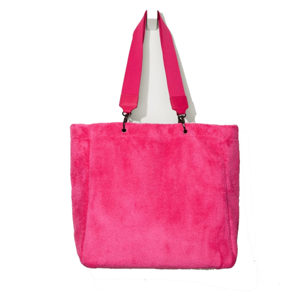 Fashion Light Weight Terry Tote Women's Handbags Toweling Shopping Traveling Bags - 画像 6