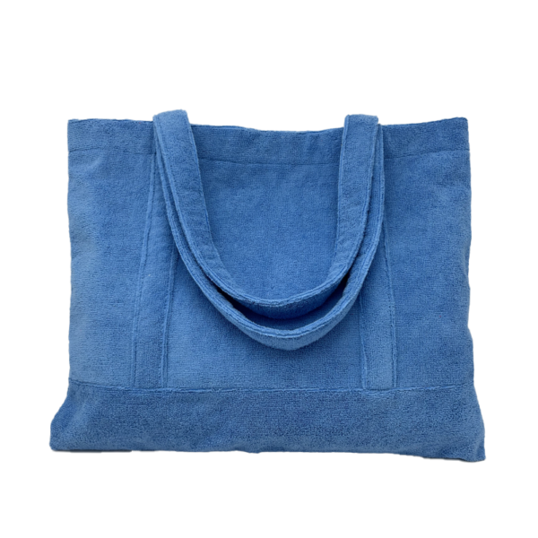 Towelling Handbag Customizable Terry Beach Bag Recycled Terry Cloth Tote Bag - Image 3
