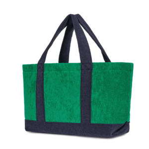 Terry Toweling Cloth Towel Carry Tote Shopping Beach Bag