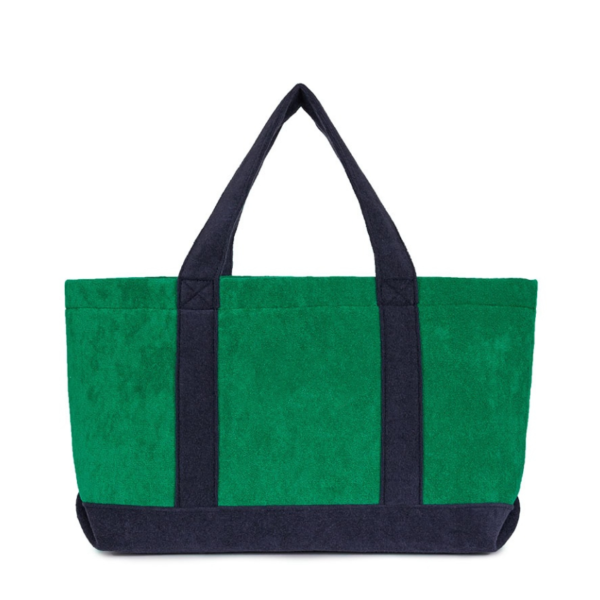Terry Toweling Cloth Towel Carry Tote Shopping Beach Bag - Image 2