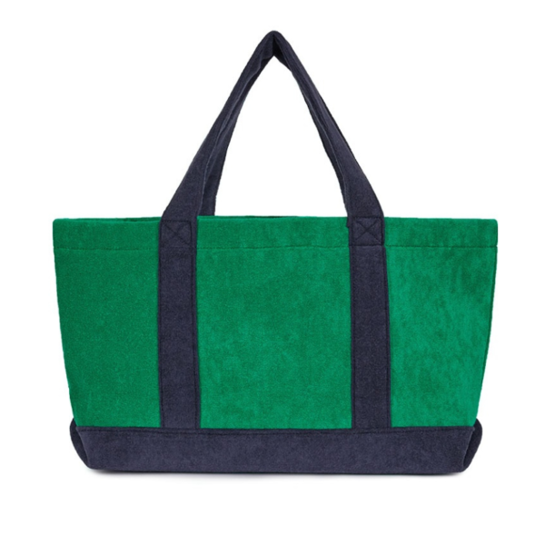 Terry Toweling Cloth Towel Carry Tote Shopping Beach Bag - Image 3