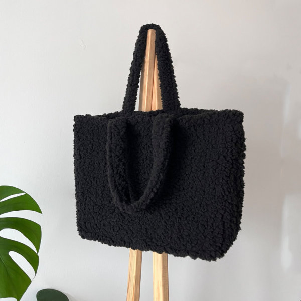 Women Teddy Tote Bag Large Shoulder Bag Top Handle - 画像 4