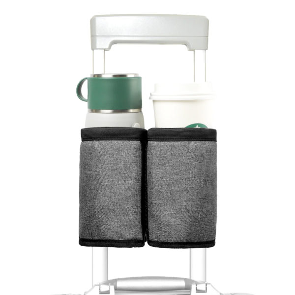 New Fashion Luggage Travel Cup Holder Free Hand Drink Caddy Hold Two Coffee Mugs - 画像 4