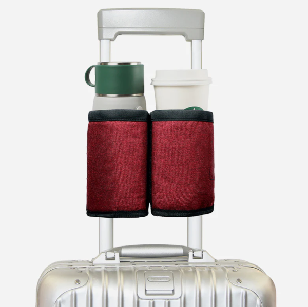 New Fashion Luggage Travel Cup Holder Free Hand Drink Caddy Hold Two Coffee Mugs - 画像 5