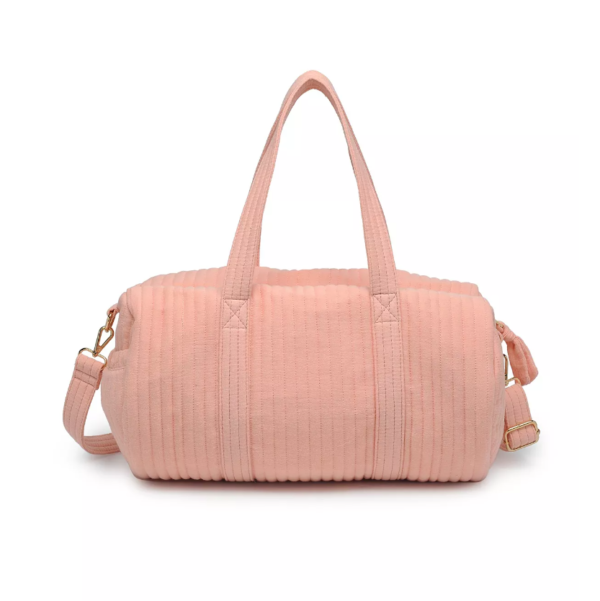 Reversible Terry Fashion Tote Bag Soft Terry Cloth Embossed Travel Bag - 영상 6