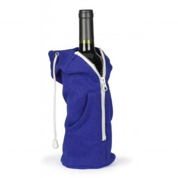 Hoodie Wine Bottle Holder With Zip Closure - Bild 5