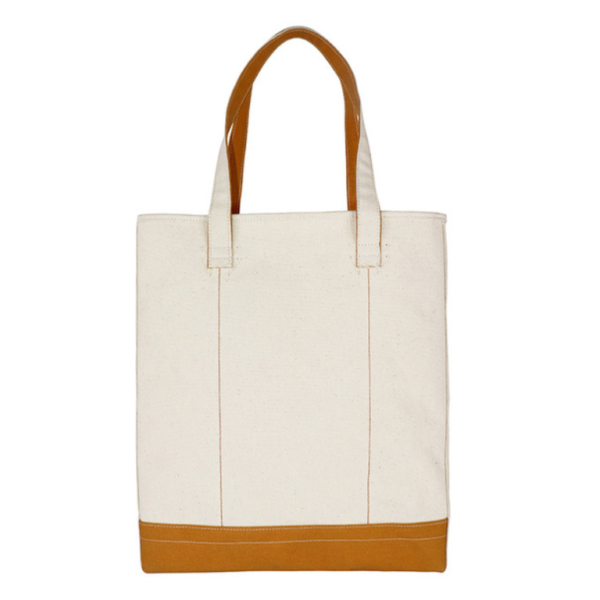 12 OZ Plain Cotton Heavy Canvas Tote Bag With Inside Outside Front Pockets Shopping - Image 5