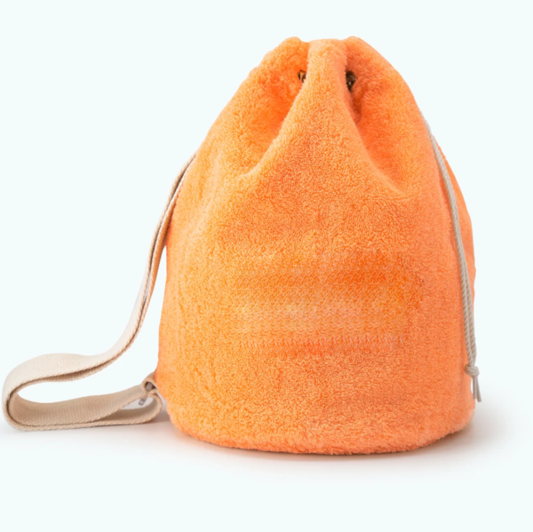 Fashion Terry Small Drawstring Bucket Purse for Women Cute Little Terry Crossbody Bag - Image 5