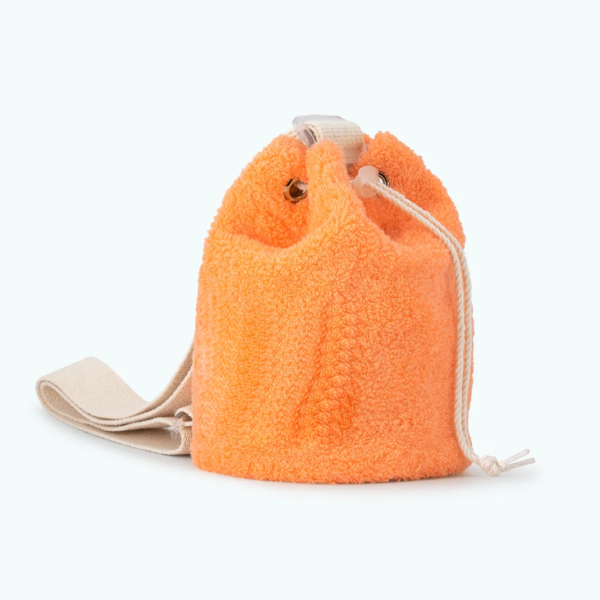 Fashion Terry Small Drawstring Bucket Purse for Women Cute Little Terry Crossbody Bag - Image 6