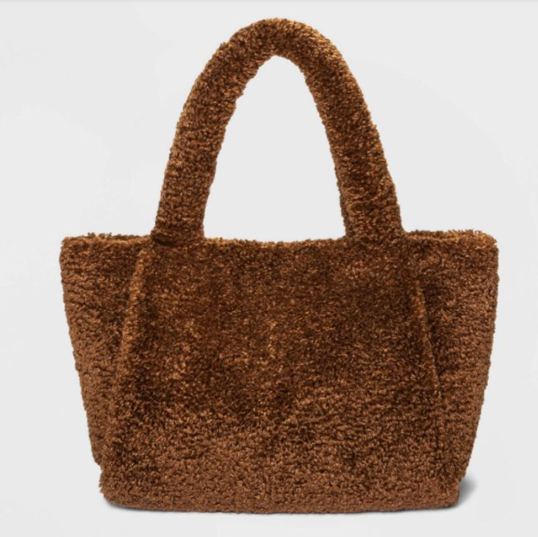 Tote Bag Shopping Work Travel Handbag Luxury Custom Fluffy Tote Bag Soft Plush Sherpa Fuzzy Shopping Bag - Изображение 2