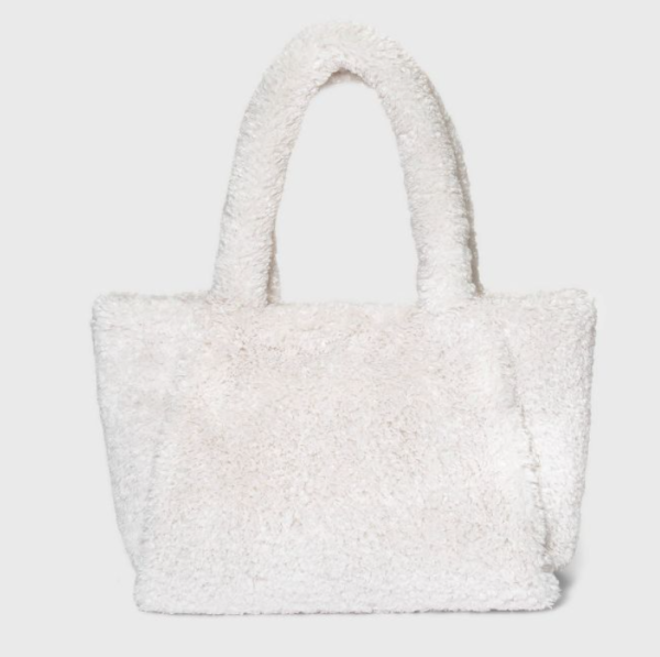 Tote Bag Shopping Work Travel Handbag Luxury Custom Fluffy Tote Bag Soft Plush Sherpa Fuzzy Shopping Bag - Изображение 6