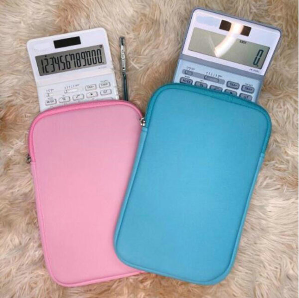 Protective Neoprene Cushioned Water Resistant Pouch Casing for Casio Calculator