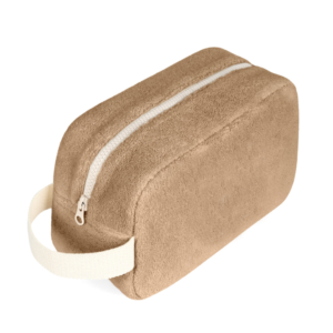 Women Toweling Soft Fabric Cosmetic Bags Terry Cloth Travel Cosmetic Bag Insert Organizer