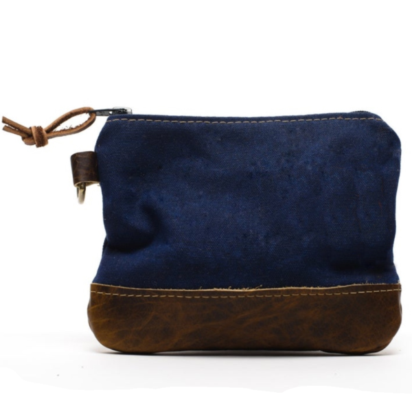 Waxed Canvas Golf Valuables Field Pouch in Monogrammed - Изображение 5