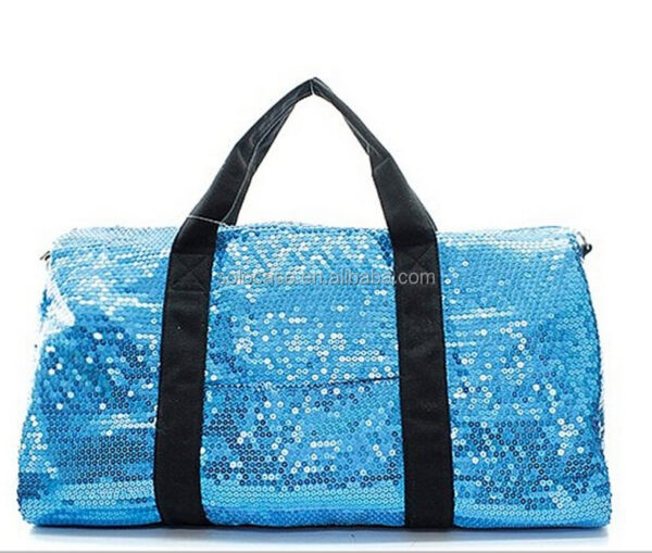 Adorable 2 Tone Sequin Cheer Yoga Girly Duffle Bag