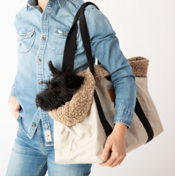 Kraft Paper Teddy Doghouse Travel Dog and Cat Pet Carrier Tote Hand Bag - Image 6
