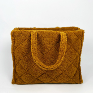 Quilted Designer Sherpa Tote Bag for Women Ladies TEDDY Bubble Shoulder Hobo Bag