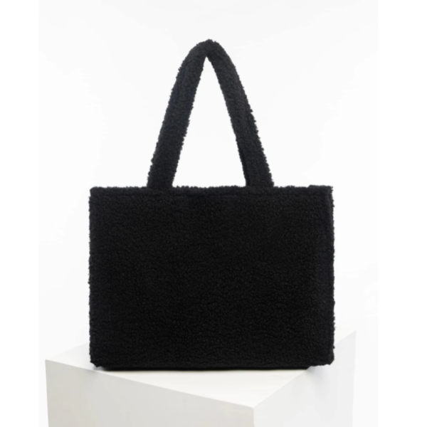 Womans Girl Trendy Soft Teddy Tote Bag Travel Shoulder Bag Big Capacity Shopping