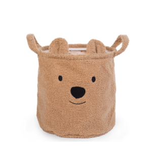 Soft Material Multi Functional Decorative Teddy Fleece Storage Basket Portable Folding Toy Storage Box