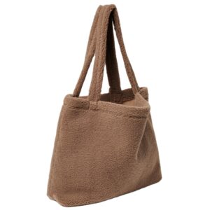 Bags Handbag Tote Heavy Duty Teddy Tote Bag Custom Print Clouds Tote Bag