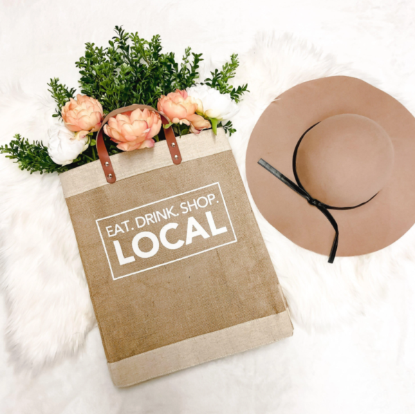 Natural Linen Jute Tote Beach Bag With Leather Handles - Image 6