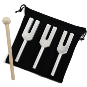 Hz Crystal Tuning Fork Drawstring Storage Bag Crystal Velvet Drawstring Pouch