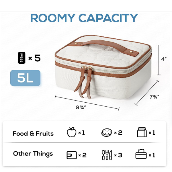 Lunch Bag for Men Women Insulated Lunch Box - Imagem 3