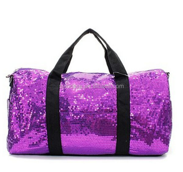 Sequin Girl Dance Duffle Bag for Kids and Teens Weekend and Travel Bag - 画像 5