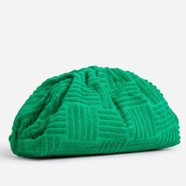 Fashion Terry Cloth Dumpling Clutch Bag Terry Towelling Evening Bag - Image 5