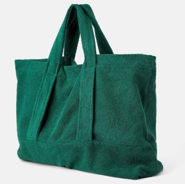 Customization Luxury Large Capacity Towelling Handbag Customizable Terry Beach Tote