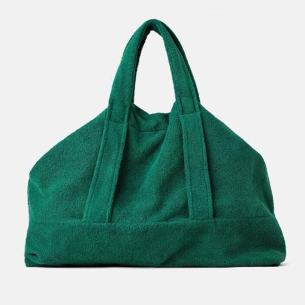 Customization Luxury Large Capacity Towelling Handbag Customizable Terry Beach Tote - 画像 2