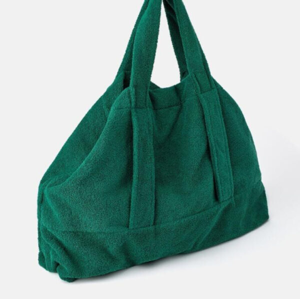 Customization Luxury Large Capacity Towelling Handbag Customizable Terry Beach Tote - 画像 3
