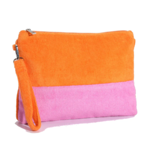 Women Girls Fashion Terry Cloth Cosmetic Bag Terry Cloth Clutch Bag