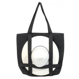 New Design Large Canvas Tote Bags with Side Straps to Carry Mat and Hat