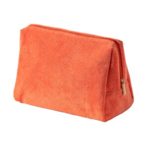 Terry Cloth Makeup Bag Cute Cosmetic Pouch Aesthetic Pastel Travel Organizer