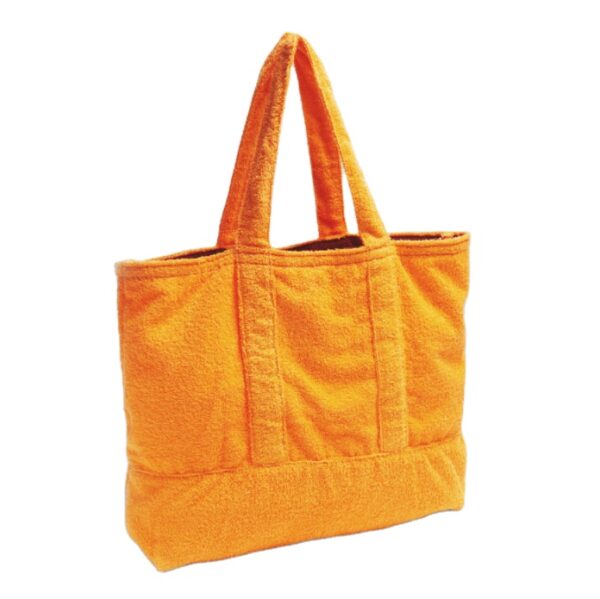 Terry Beach Bag for Women Reversible Towel Bag Perfect for the Beach Summer Shopper Bag - Image 4