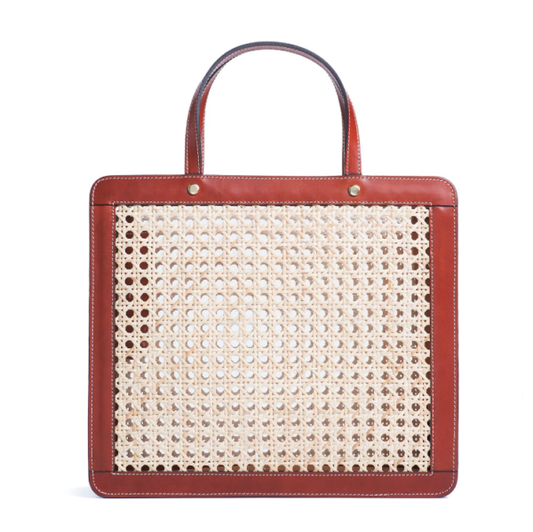 New Arrival Classic Rattan Bag Lady Hollow Out Rattan Straw Handbag Women Beach Tote Bag - Image 4