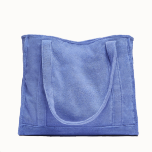 Women Large Capacity Organic Terry Toweling Cloth Towel Carry Tote Shopping Beach Bag Terry Cloth