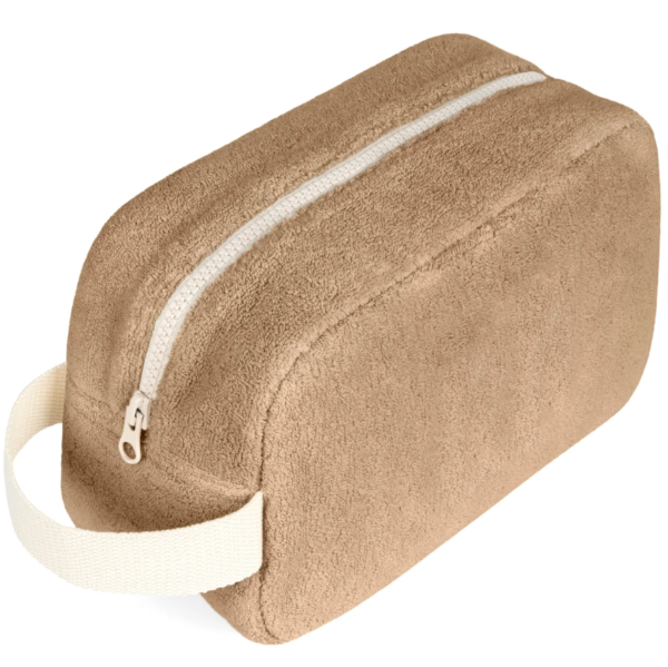 New Fashion Women Toweling Soft Fabric Cosmetic Bags Terry Cloth Travel Cosmetic Bag Insert Organizer - 画像 3