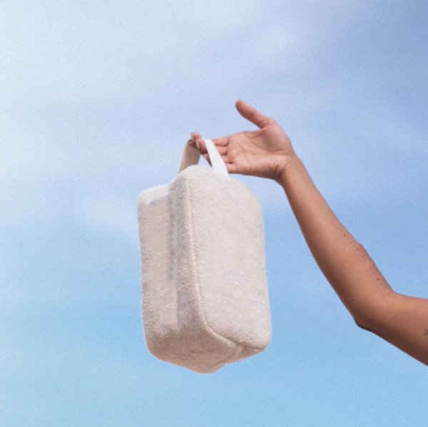 New Fashion Women Toweling Soft Fabric Cosmetic Bags Terry Cloth Travel Cosmetic Bag Insert Organizer - 画像 6