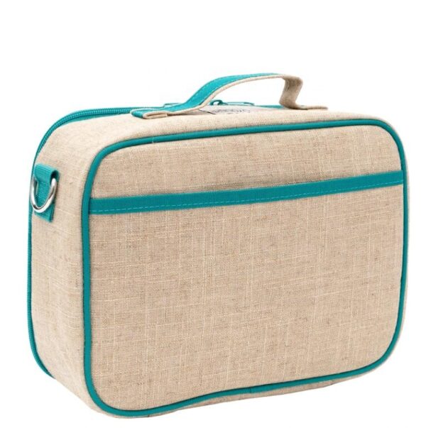 Lunch Bag Linen Tote Bag Women Fashionable Work Out Hand Bento Bag - 画像 4