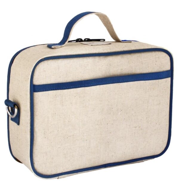 Lunch Bag Linen Tote Bag Women Fashionable Work Out Hand Bento Bag - 画像 5