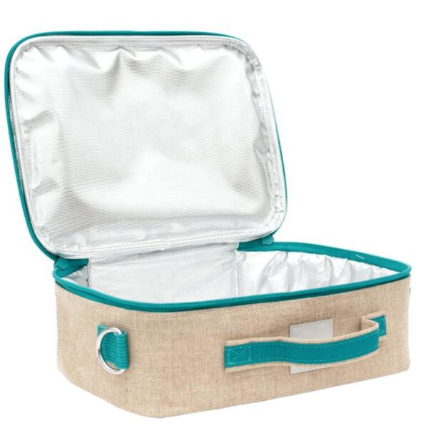 Lunch Bag Linen Tote Bag Women Fashionable Work Out Hand Bento Bag - 画像 6