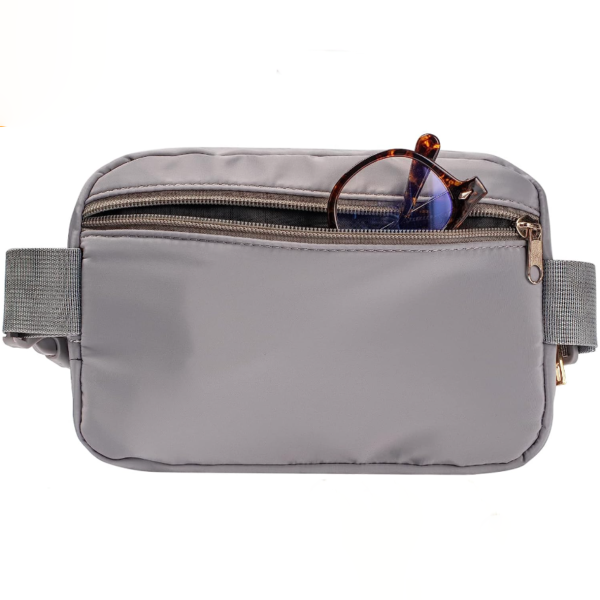 Fashion Strap Hip Belt Bag Unisex Black Hiking Water Proof Cross Body Fanny Pack Bum Zipper Waist Bag - Image 3