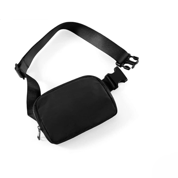 Fashion Strap Hip Belt Bag Unisex Black Hiking Water Proof Cross Body Fanny Pack Bum Zipper Waist Bag - Image 6