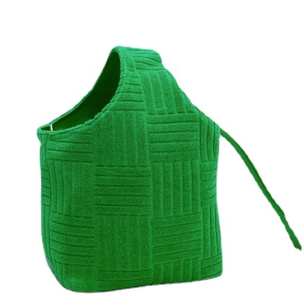 Reversible Totes Handbag Terry Towel Bag Beach Bag Large Capacity Custom Logo Terry Cloth Toweling Tote Bag