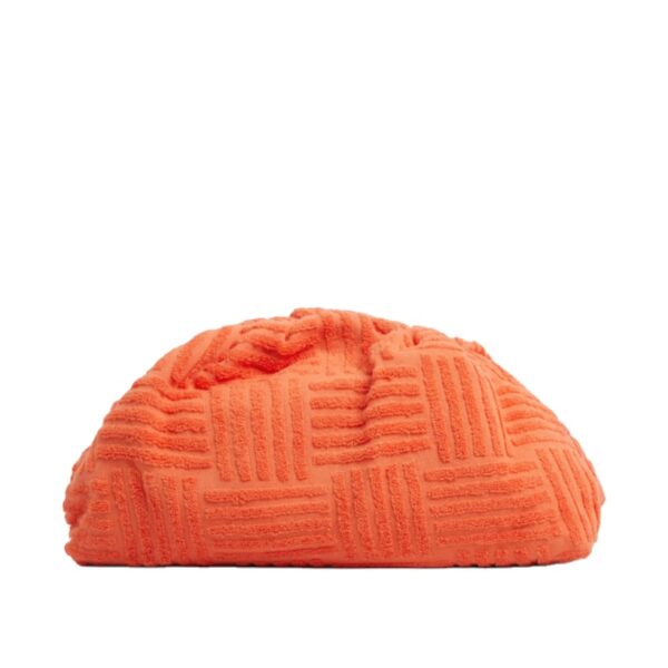 Women Fashion Terry Fabric Cloud Bag for Ladies Dumpling Shape Coral Clutch Bags Evening Bag - Image 2