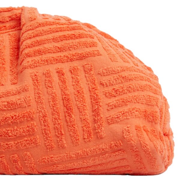 Women Fashion Terry Fabric Cloud Bag for Ladies Dumpling Shape Coral Clutch Bags Evening Bag - Image 5